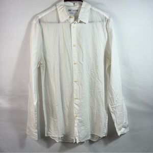 Zara Men's White Button Up Shirt 0625